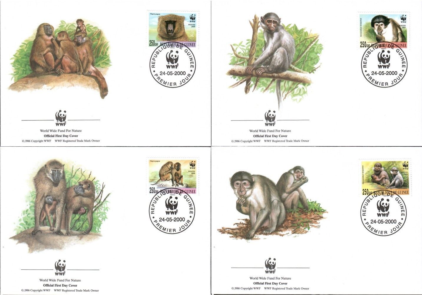 Znaczek Gwinea 2000 FDC