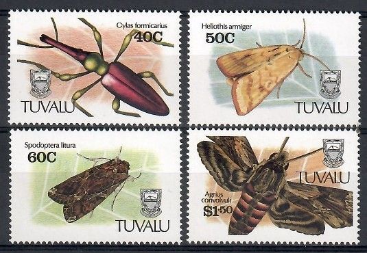 Znaczek Tuvalu 1991 Mi 587-590 Czyste **