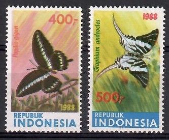 Znaczek Indonezja 1988 Mi 1284-1285 Czyste **