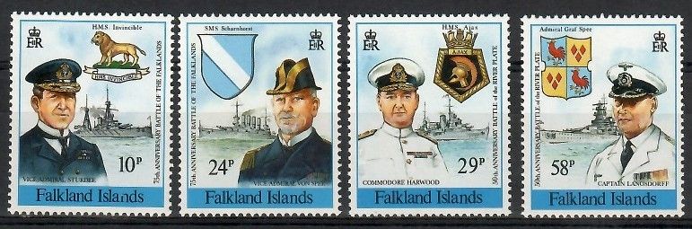 Znaczek Falklandy 1989 Mi 513-516 Czyste **