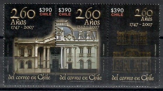 Znaczek Chile 2007 Mi 2201-2203 Czyste **