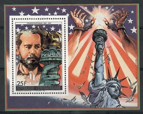 Znaczek Republika Środkowoafrykańska 1986 Mi bl 394 Czyste **