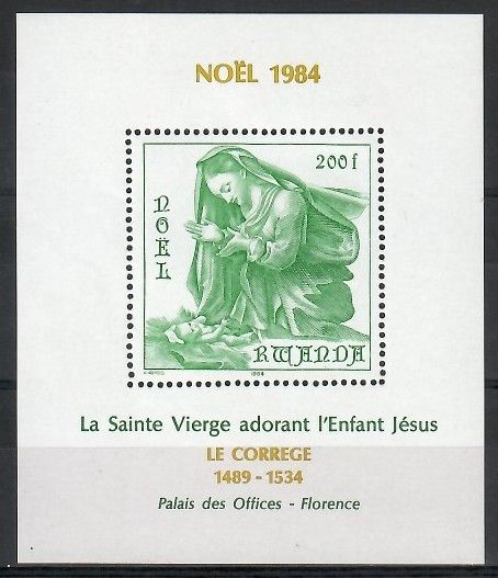 Znaczek Rwanda 1984 Mi bl 102 Czyste **