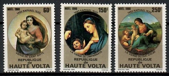 Znaczek Górna Wolta 1980 Mi 814-816 Czyste **