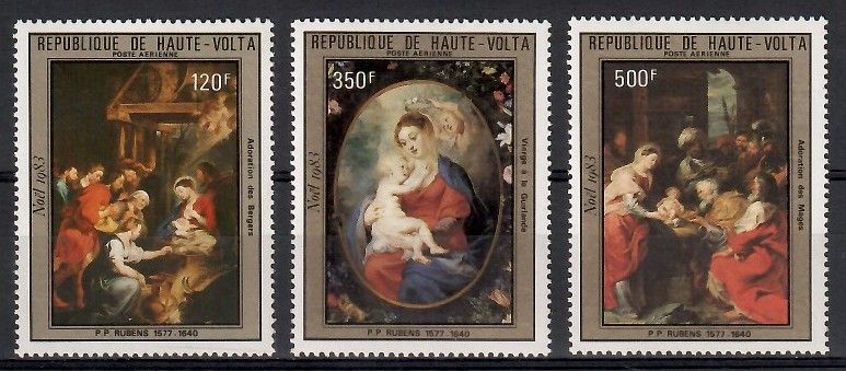 Znaczek Górna Wolta 1983 Mi 926-928 Czyste **