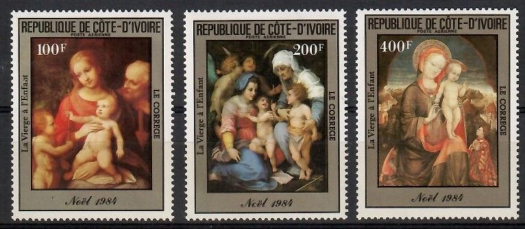 Znaczek Wybrzeże Kości Słoniowej 1985 Mi 842-844 Czyste **