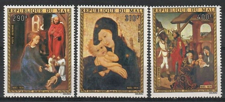 Znaczek Mali 1974 Mi 464-466 Czyste **