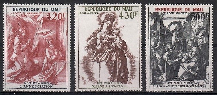 Znaczek Mali 1978 Mi 671-673 Czyste **