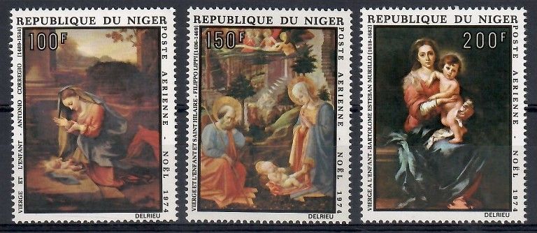 Znaczek Niger 1974 Mi 449-451 Czyste **