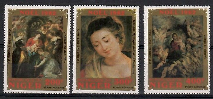 Znaczek Niger 1982 Mi 822-824 Czyste **