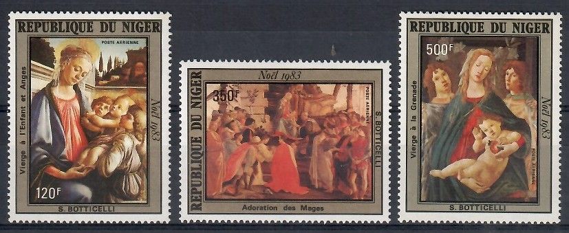 Znaczek Niger 1983 Mi 872-874 Czyste **