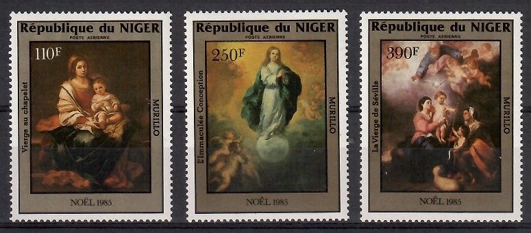 Znaczek Niger 1985 Mi 974-976 Czyste **
