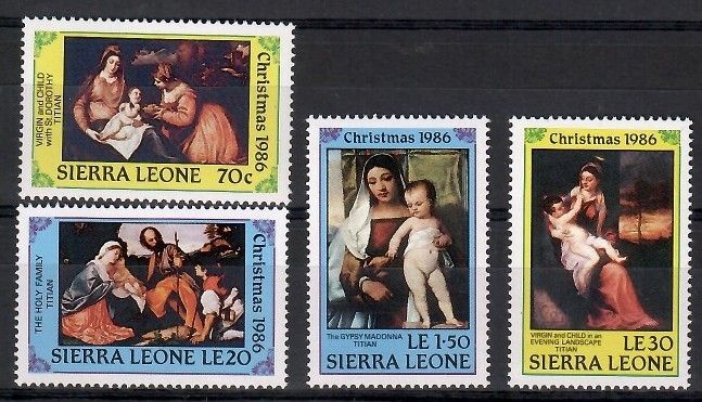 Znaczek Sierra Leone 1986 Mi 946-949 Czyste **