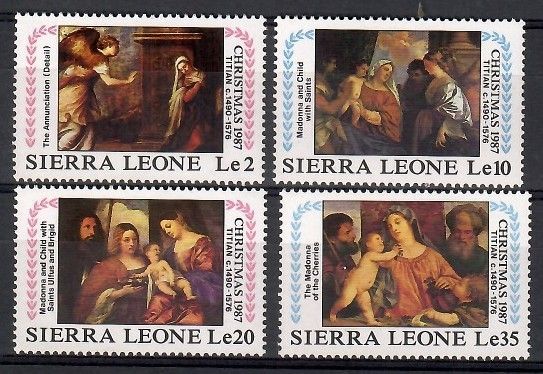 Znaczek Sierra Leone 1987 Mi 1066-1069 Czyste **