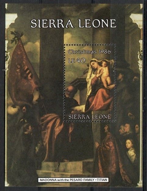 Znaczek Sierra Leone 1986 Mi bl 56 Czyste **