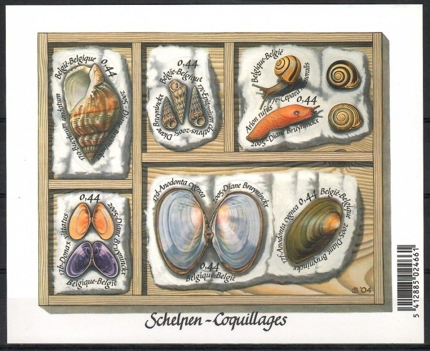 Znaczek Belgia 2005 Mi fol 3467-3472 Czyste **
