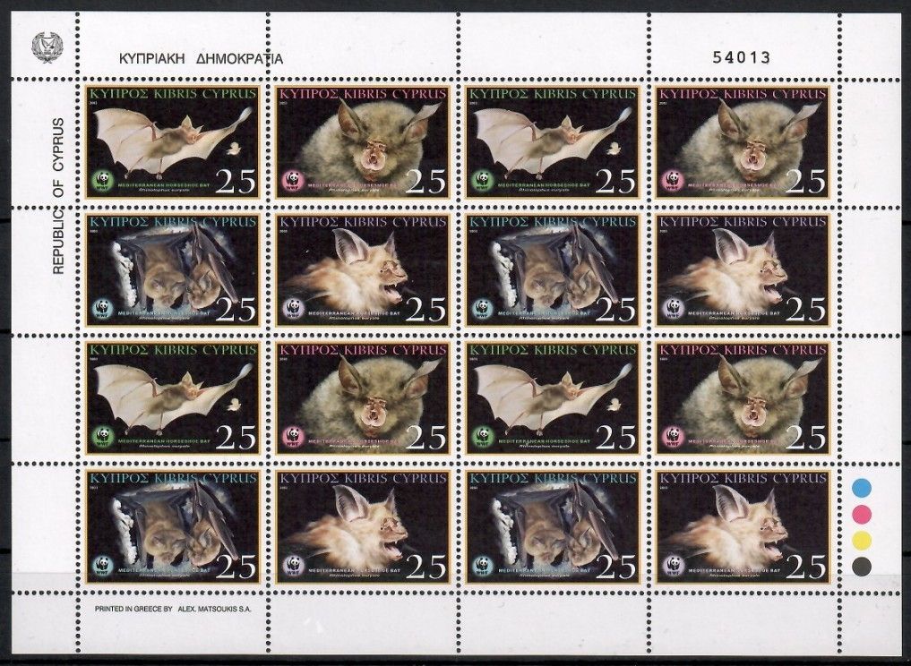 Znaczek Cypr 2003 Mi ark 1015-1018 Czyste **
