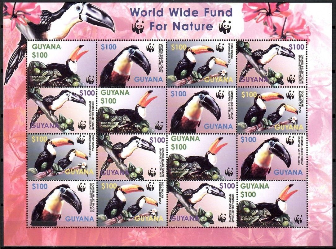 Znaczek Gujana 2003 Mi zd ark 7626-7629 Czyste **