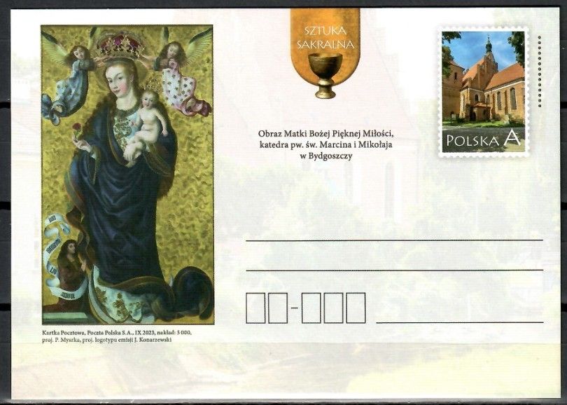 Znaczek Polska 2023 Fi 2019 Całostka pocztowa