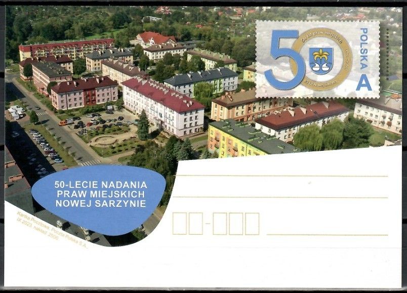Znaczek Polska 2023 Fi 2020 Całostka pocztowa