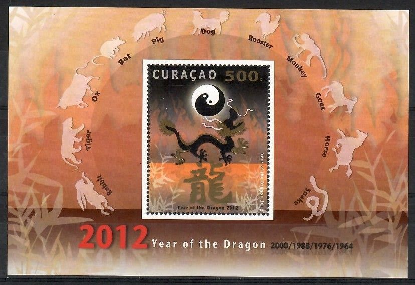 Znaczek Curacao 2012 Mi bl 5 Czyste **
