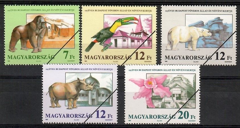 Znaczek Węgry 1991 Mi spe 4136-4140 Czyste **