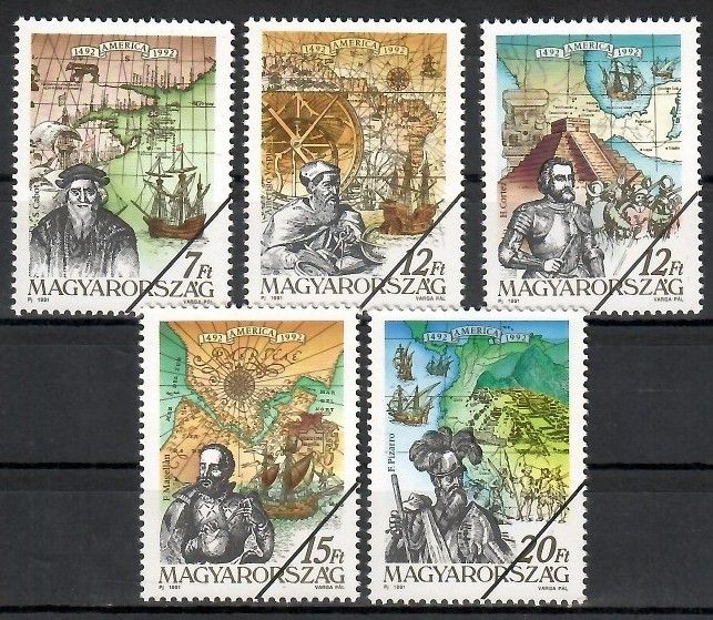 Znaczek Węgry 1991 Mi spe 4165-4169 Czyste **