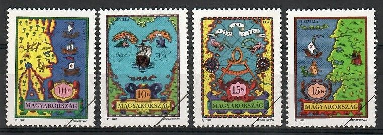 Znaczek Węgry 1992 Mi spe 4190-4193 Czyste **