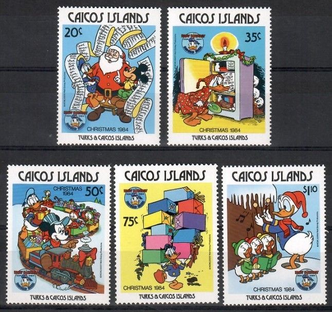 Znaczek Caicos Islands 1984 Mi 56-60 Czyste **