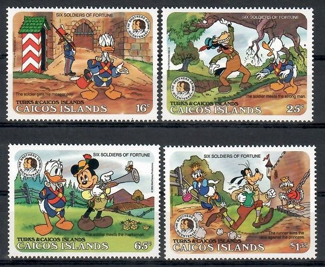Znaczek Caicos Islands 1985 Mi 85-88 Czyste **