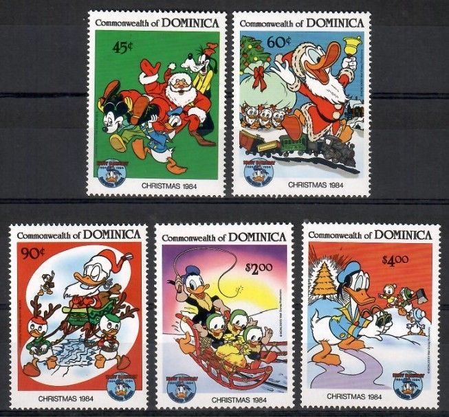 Znaczek Dominika 1984 Mi 894-898 Czyste **