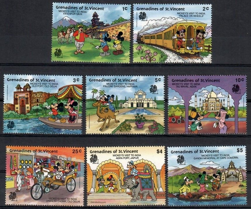 Znaczek Grenadines of St Vincent 1989 Mi 616-623 Czyste **