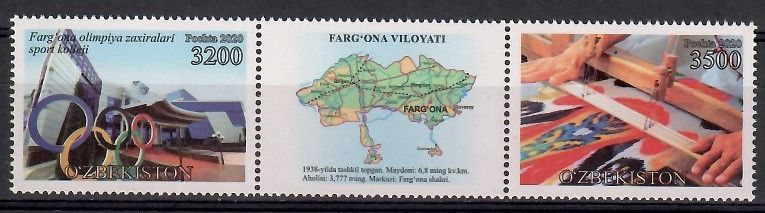 Znaczek Uzbekistan 2020 Mi 1420-1421 Czyste **