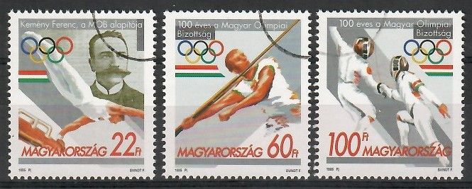Znaczek Węgry 1995 Mi spe 4349-4351 Czyste **
