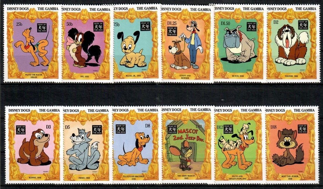Znaczek Gambia 1994 Mi 1819-1830 Czyste **