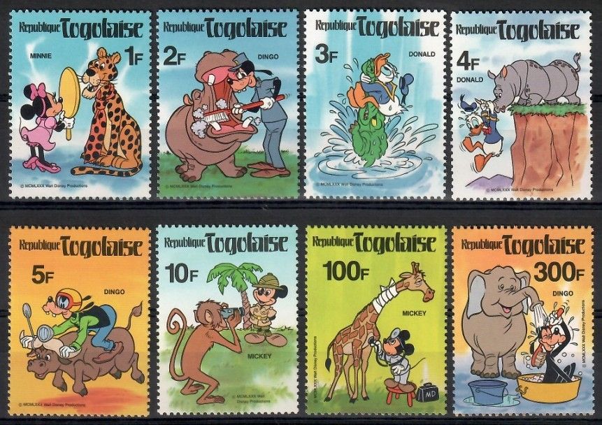 Znaczek Togo 1980 Mi 1468-1475 Czyste **