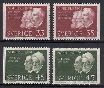 Znaczek Szwecja 1968 Mi 626-627Dl,Dr Czyste **
