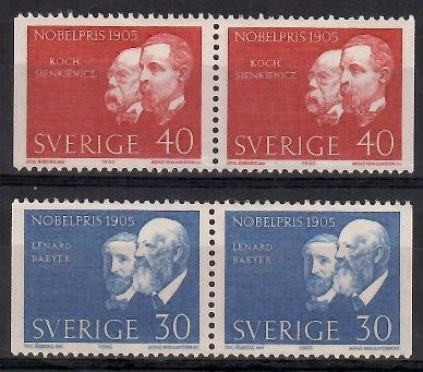 Znaczek Szwecja 1965 Mi 542-543Dl,Dr Czyste **