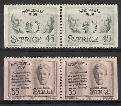 Znaczek Szwecja 1969 Mi 662-663Dl,Dr Czyste **