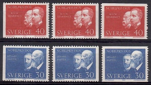 Znaczek Szwecja 1965 Mi 542-543A,Dl,Dr Czyste **