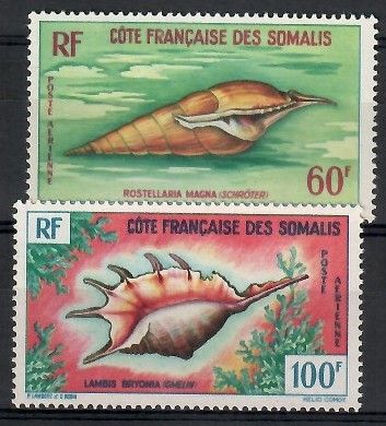 Znaczek Somali Francuskie 1962 Mi 347-348 Czyste **