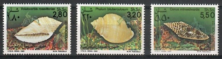 Znaczek Somalia 1984 Mi 349-351 Czyste **