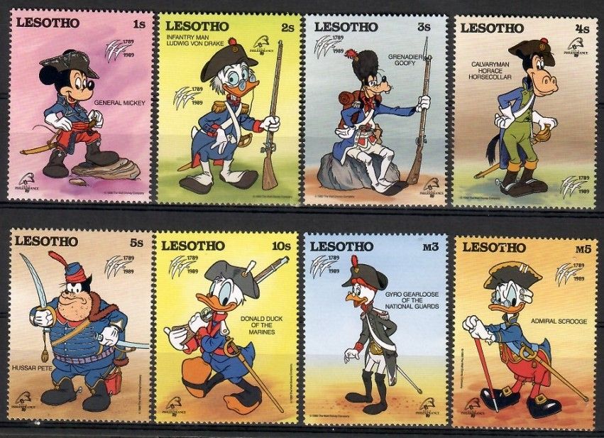 Znaczek Lesotho 1989 Mi 767-774 Czyste **