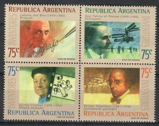 Znaczek Argentyna 1994 Mi 2219-2222 Czyste **
