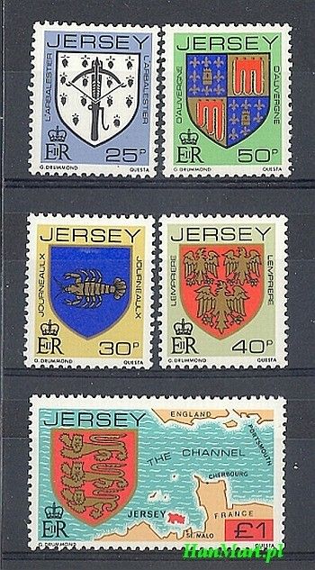 Znaczek Jersey 1982 Mi 273-277 Czyste **
