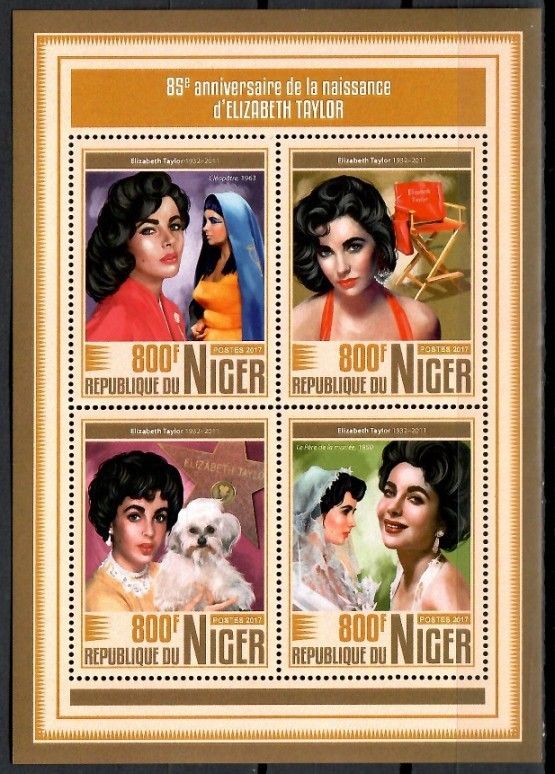 Znaczek Niger 2017 Mi ark 5326-5329 Czyste **