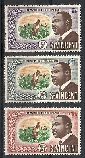 Znaczek St. Vincent 1968 Mi 238-240 Czyste **
