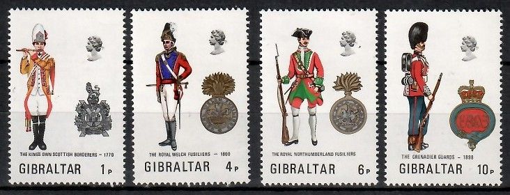 Znaczek Gibraltar 1973 Mi 302-305 Czyste **