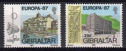 Znaczek Gibraltar 1987 Mi 519-520 Czyste **