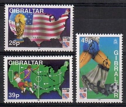 Znaczek Gibraltar 1994 Mi 687-689 Czyste **